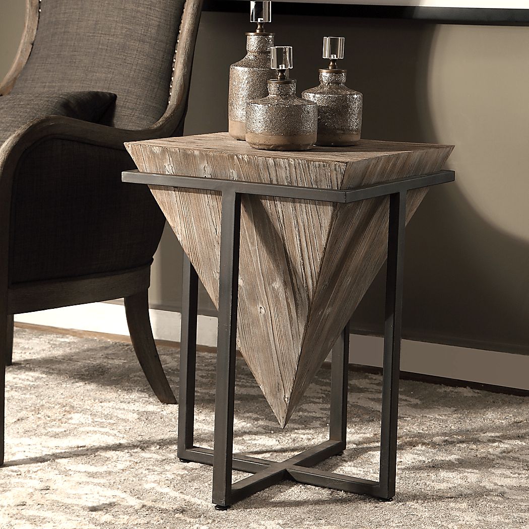 Rooms To Go Berlinwood Brown Accent Table
